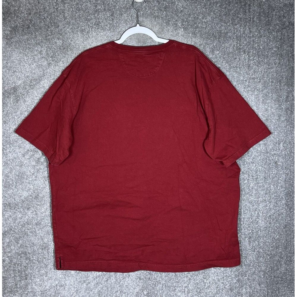 Duluth Trading Relaxed Fit Longtail T Shirt Mens Size XL Red Cotton Pocket Tee - Picture 2 of 7